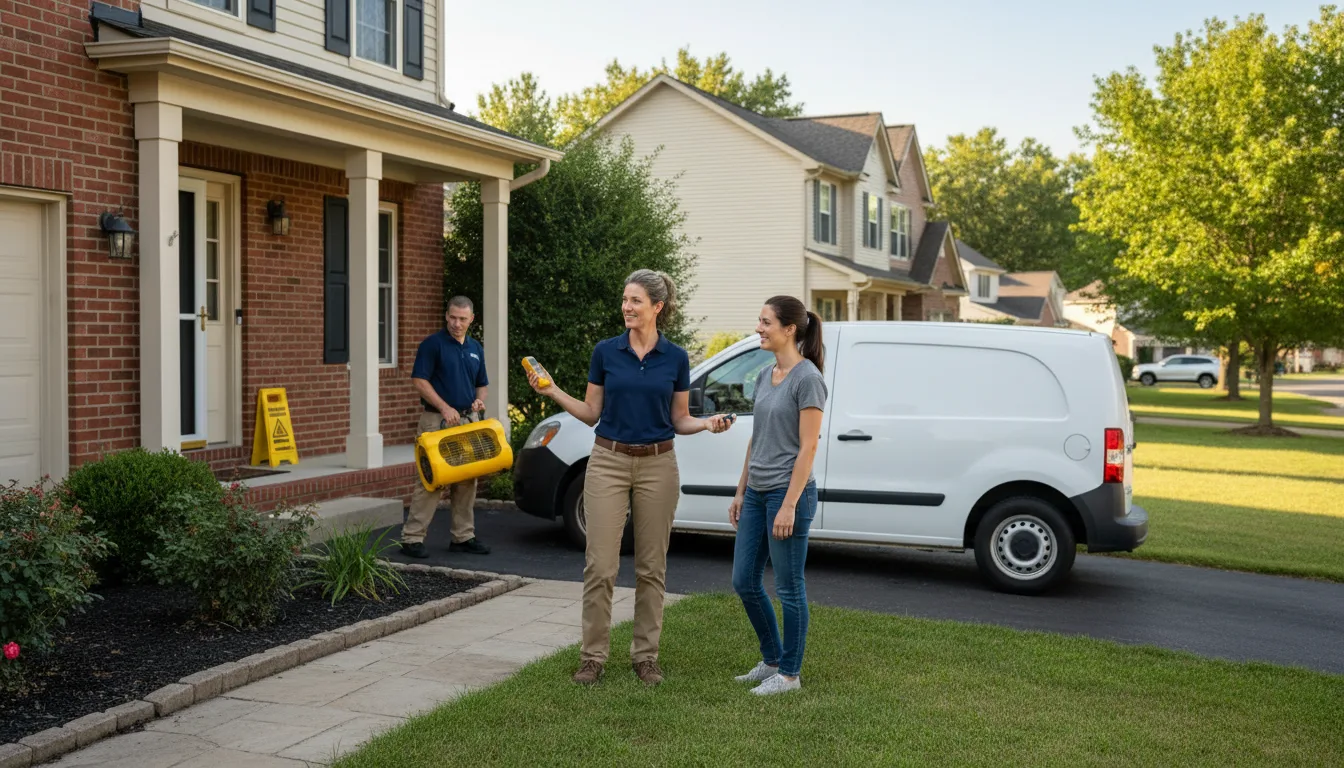 Residential water damage restoration in Michigan City, IN